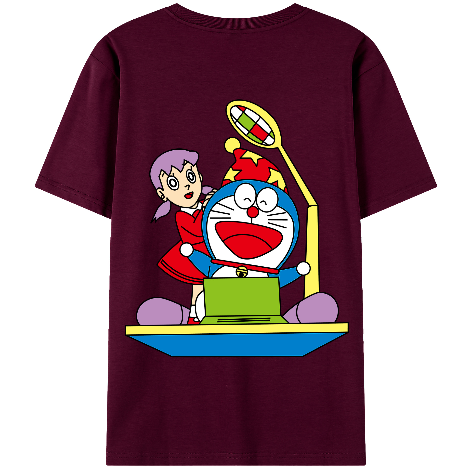 （画像用） ドラえもん みなもと しずか Doraemon Shizuka Minamoto レディース半袖Tシャツ(バックプリント)